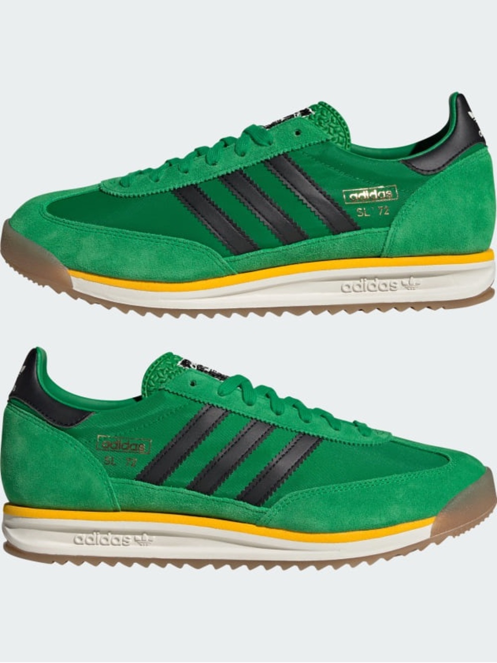 NWT Adidas SL 72 RS SHOES Sz 7 Unisex Green / Off White / Crew Yellow